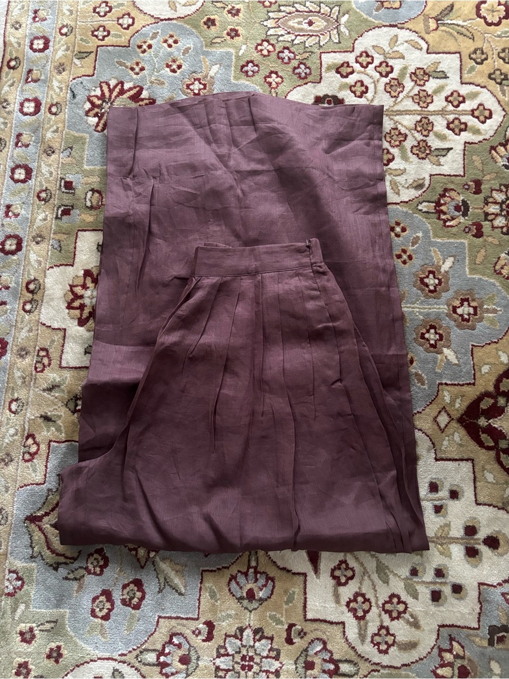 DISSH Women's Pleated Jumpsuit in Plum